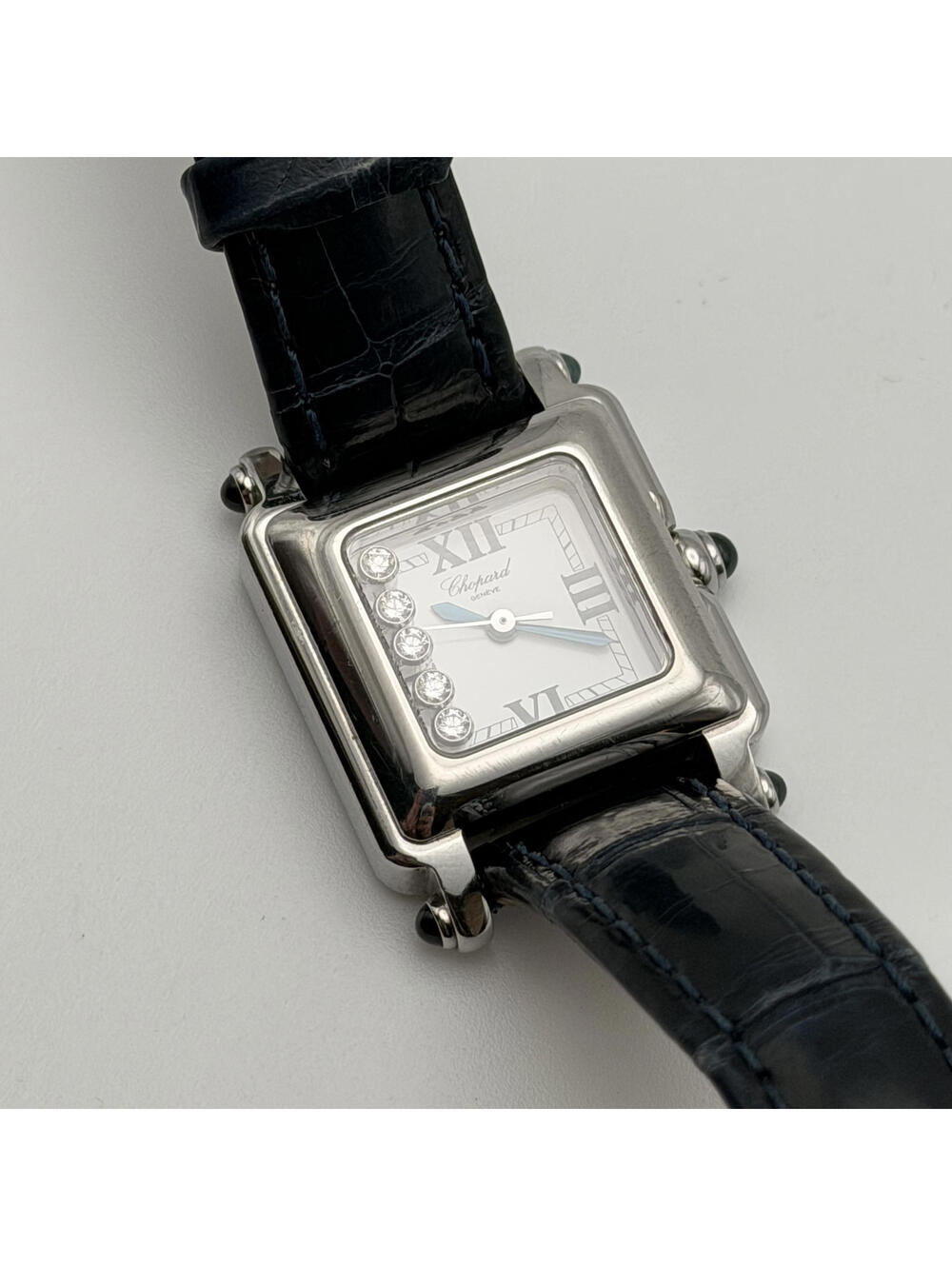Chopard Happy Sport Diamond Square Watch – Stainless Steel – Swiss Made - Picture 10 of 11